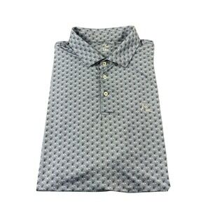 Rhoback Blue Bee Golf Ball AOP Performance Men's Golf Polo Size 3XL XXXL